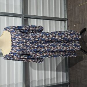 Ana tea length summer dress XL‎ Floral Pattern